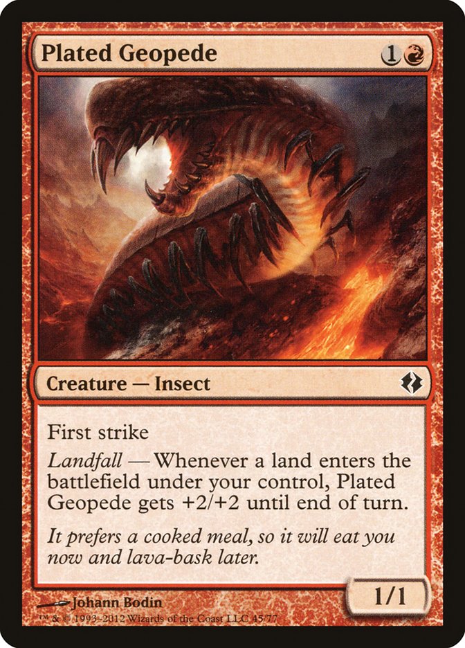 Plated Geopede [Duel Decks: Venser vs. Koth] | Game Master's Emporium (The New GME)