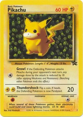 Pikachu (1) (Promo) [Wizards of the Coast: Black Star Promos] | Game Master's Emporium (The New GME)
