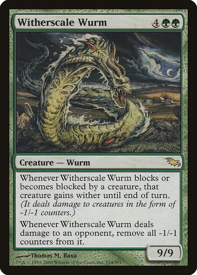 Witherscale Wurm [Shadowmoor] | Game Master's Emporium (The New GME)