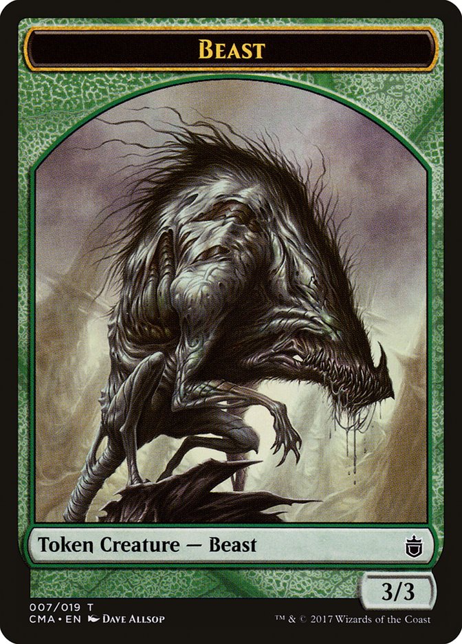 Beast Token (007/019) [Commander Anthology Tokens] | Game Master's Emporium (The New GME)
