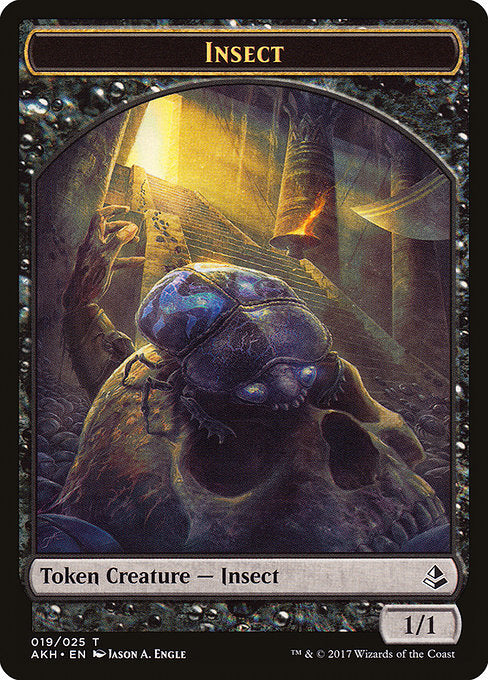 Sacred Cat // Insect Double-Sided Token [Amonkhet Tokens] | Game Master's Emporium (The New GME)