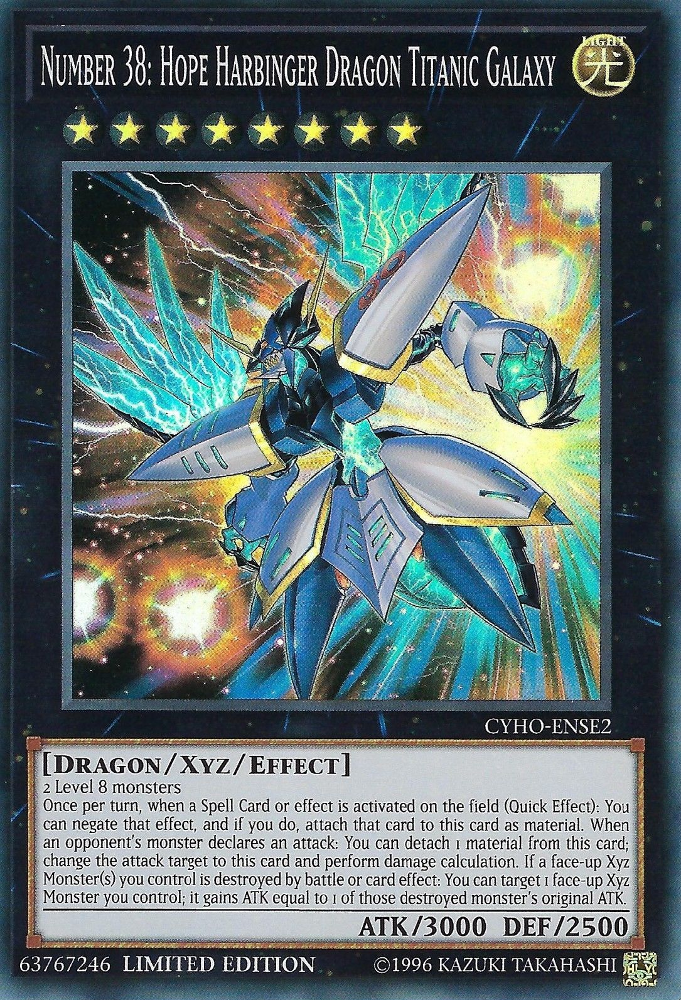Number 38: Hope Harbinger Dragon Titanic Galaxy [CYHO-ENSE2] Super Rare | Game Master's Emporium (The New GME)
