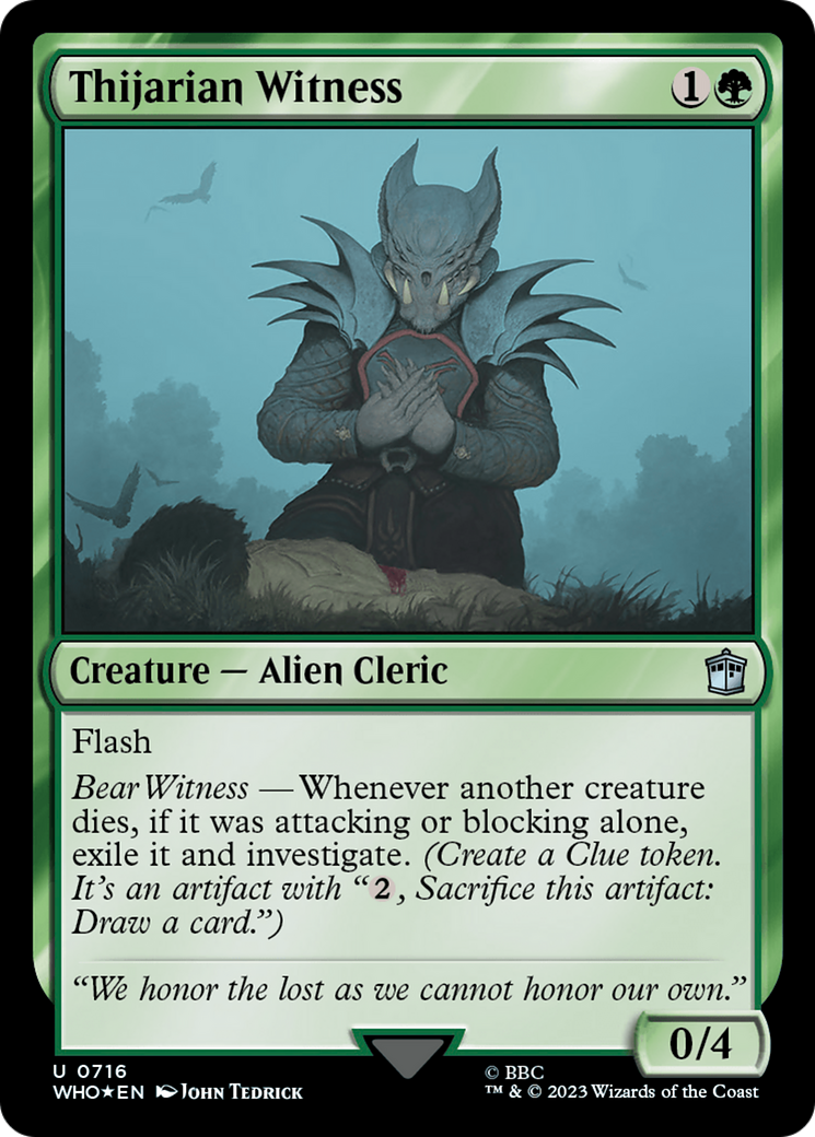 Thijarian Witness (Surge Foil) [Doctor Who] | Game Master's Emporium (The New GME)