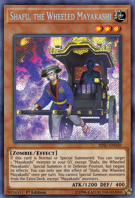 Shafu, the Wheeled Mayakashi [HISU-EN030] Secret Rare | Game Master's Emporium (The New GME)