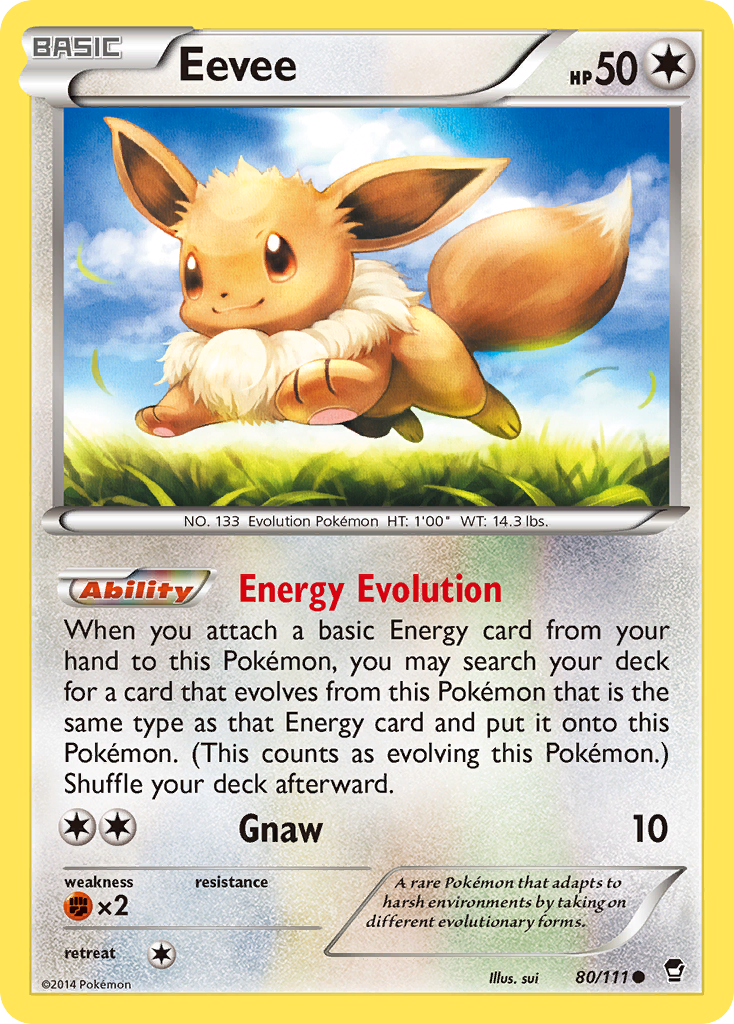 Eevee (80/111) [XY: Furious Fists] | Game Master's Emporium (The New GME)