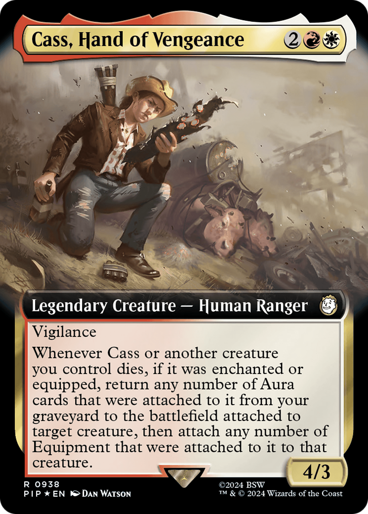 Cass, Hand of Vengeance (Extended Art) (Surge Foil) [Fallout] | Game Master's Emporium (The New GME)