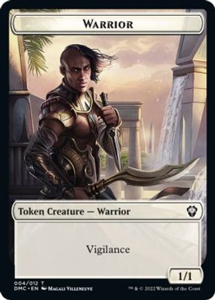 Zombie Knight // Warrior Double-Sided Token [Dominaria United Commander Tokens] | Game Master's Emporium (The New GME)