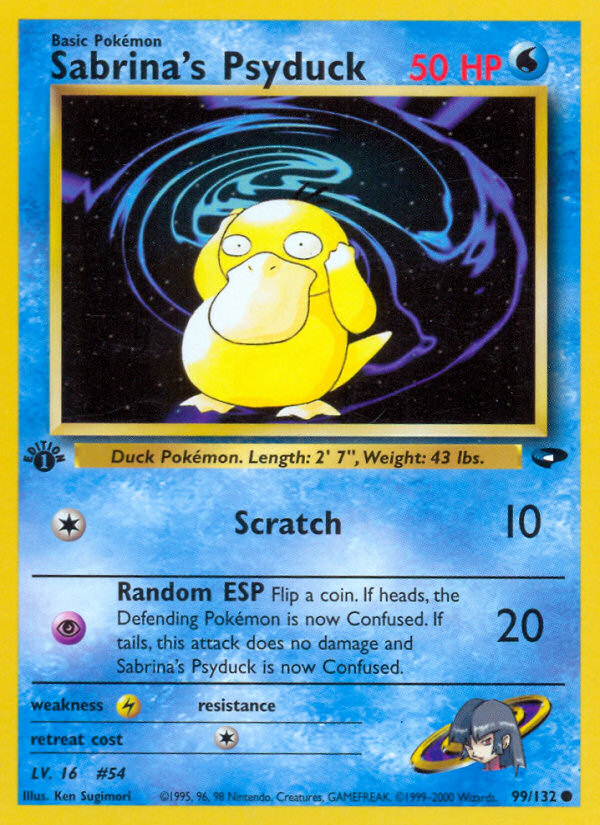 Sabrina's Psyduck (99/132) [Gym Challenge 1st Edition] | Game Master's Emporium (The New GME)