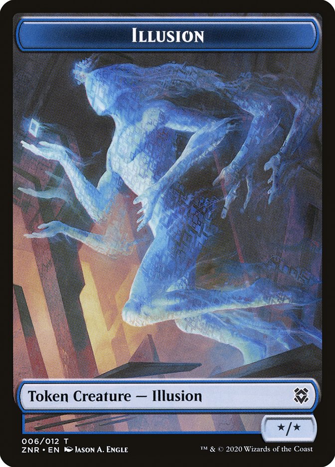 Construct // Illusion Double-Sided Token [Zendikar Rising Tokens] | Game Master's Emporium (The New GME)