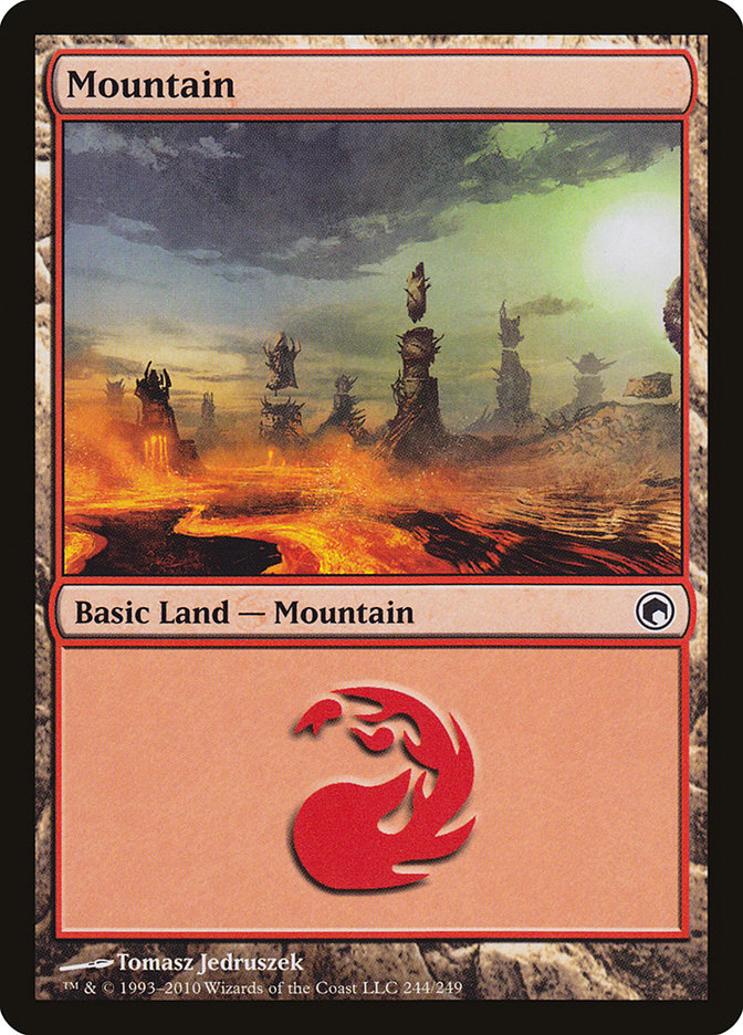 Mountain (244) [Scars of Mirrodin] | Game Master's Emporium (The New GME)