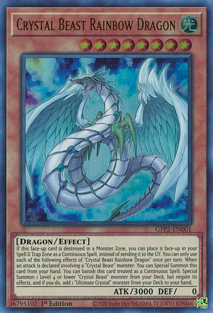 Crystal Beast Rainbow Dragon [GFP2-EN001] Ultra Rare | Game Master's Emporium (The New GME)