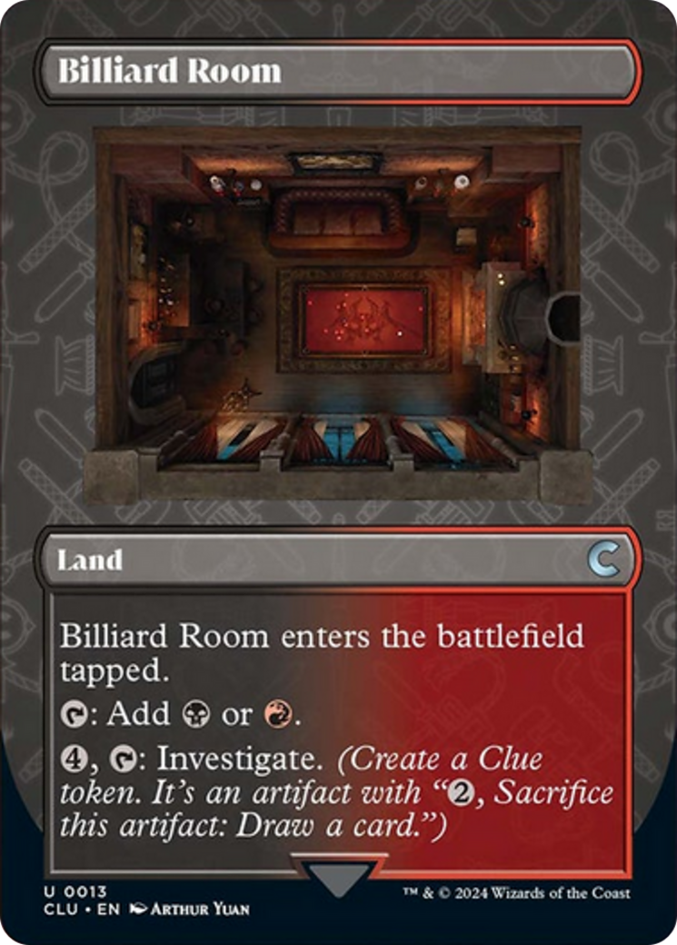 Billiard Room (Borderless) [Ravnica: Clue Edition] | Game Master's Emporium (The New GME)