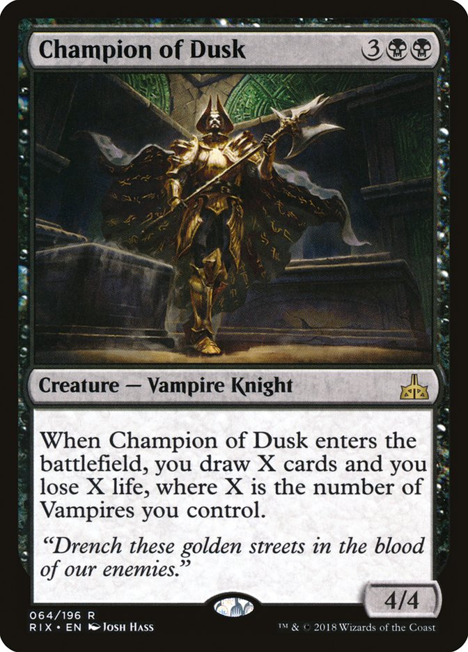 Champion of Dusk [Rivals of Ixalan] | Game Master's Emporium (The New GME)