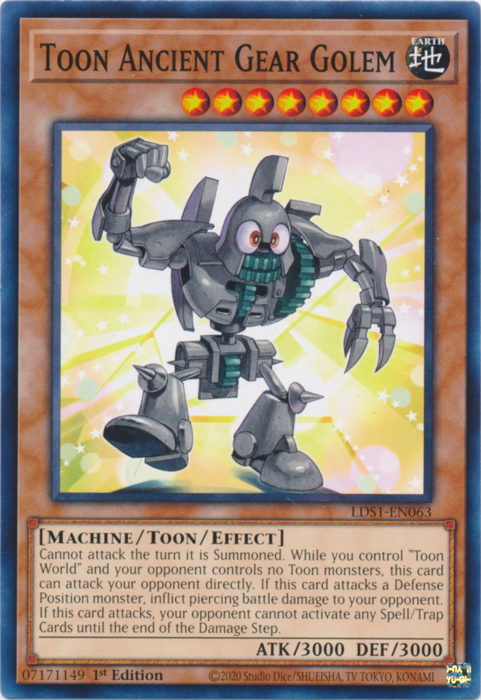 Toon Ancient Gear Golem [LDS1-EN063] Common | Game Master's Emporium (The New GME)