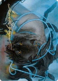 Bind the Monster Art Card (Gold-Stamped Signature) [Kaldheim Art Series] | Game Master's Emporium (The New GME)