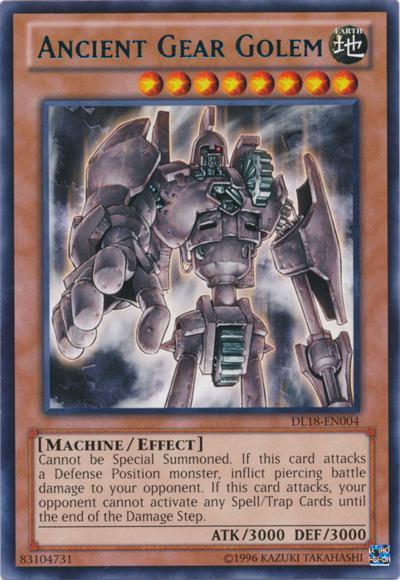 Ancient Gear Golem (Green) [DL18-EN004] Rare | Game Master's Emporium (The New GME)
