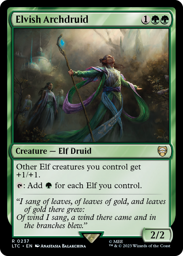 Elvish Archdruid [The Lord of the Rings: Tales of Middle-Earth Commander] | Game Master's Emporium (The New GME)