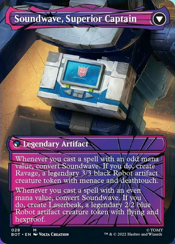 Soundwave, Sonic Spy // Soundwave, Superior Captain (Shattered Glass) [Transformers] | Game Master's Emporium (The New GME)