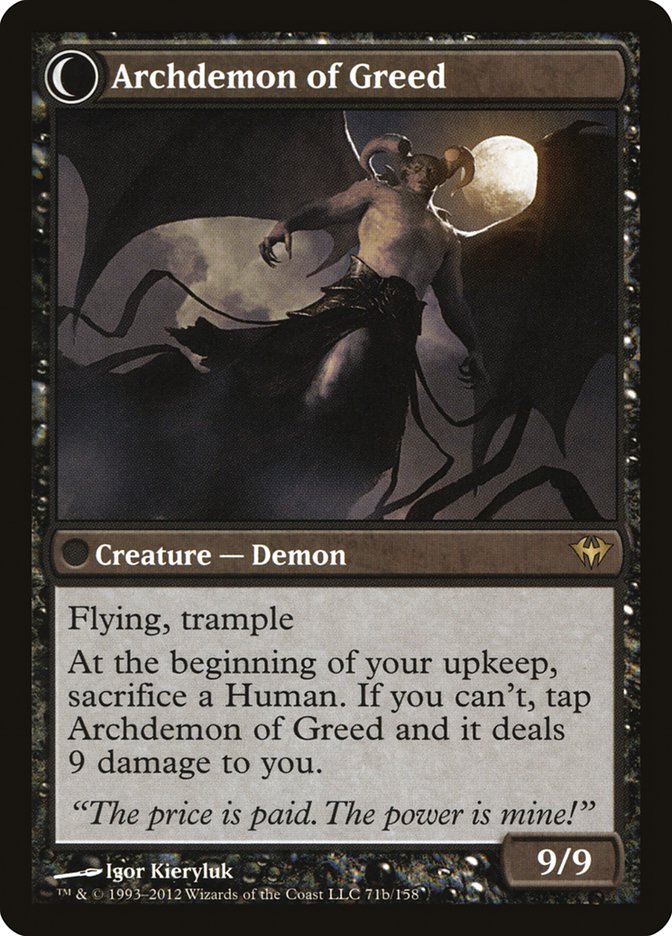 Ravenous Demon // Archdemon of Greed [Dark Ascension] | Game Master's Emporium (The New GME)