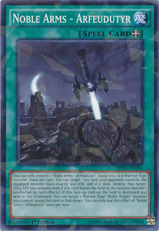 Noble Arms - Arfeudutyr [BP03-EN181] Shatterfoil Rare | Game Master's Emporium (The New GME)