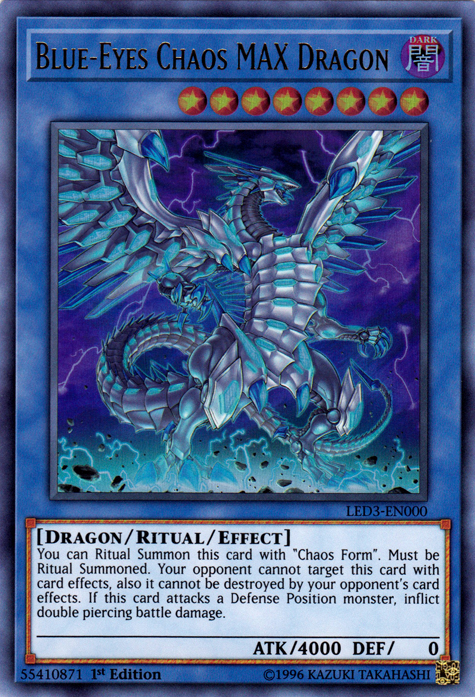 Blue-Eyes Chaos MAX Dragon [LED3-EN000] Ultra Rare | Game Master's Emporium (The New GME)