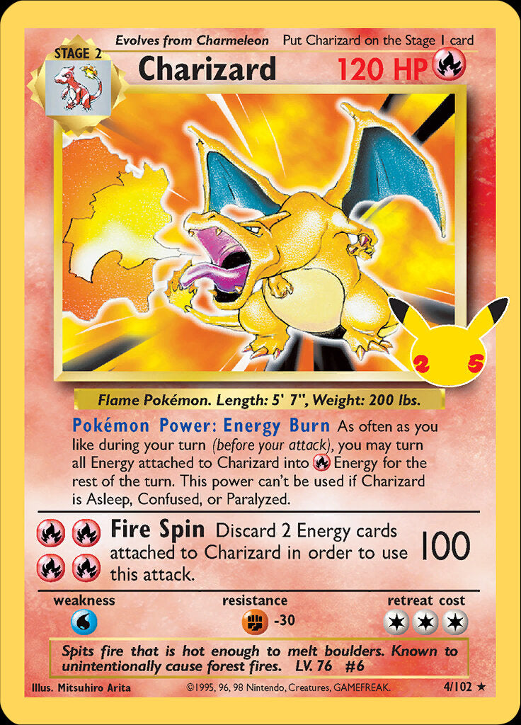 Charizard (4/102) [Celebrations: 25th Anniversary - Classic Collection] | Game Master's Emporium (The New GME)