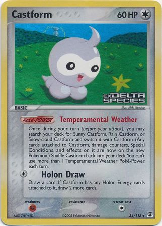 Castform (34/113) (Stamped) [EX: Delta Species] | Game Master's Emporium (The New GME)