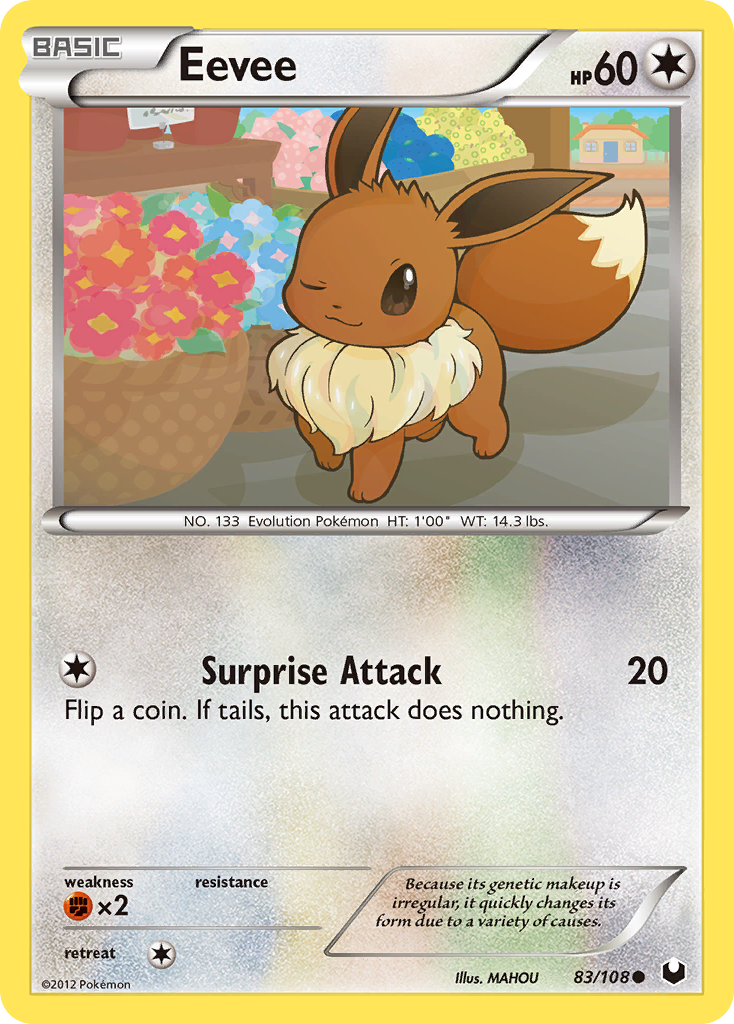 Eevee (83/108) [Black & White: Dark Explorers] | Game Master's Emporium (The New GME)