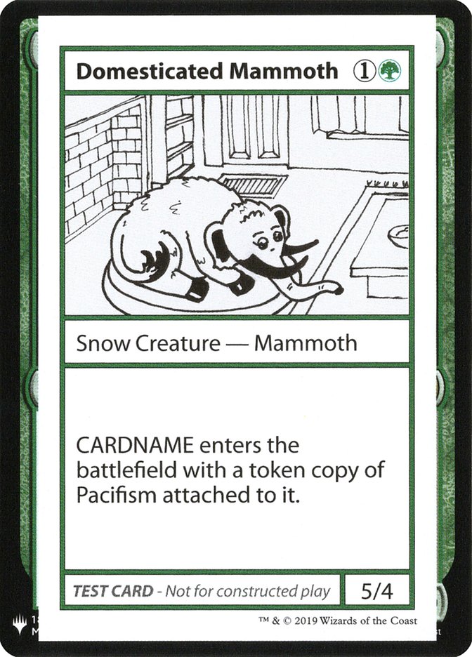 Domesticated Mammoth [Mystery Booster Playtest Cards] | Game Master's Emporium (The New GME)