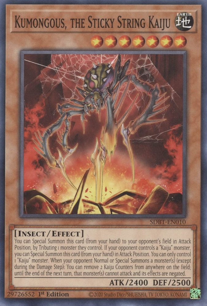 Kumongous, the Sticky String Kaiju [SDBT-EN010] Common | Game Master's Emporium (The New GME)