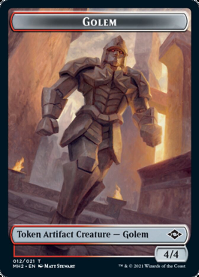 Golem // Treasure (21) Double-Sided Token [Modern Horizons 2 Tokens] | Game Master's Emporium (The New GME)