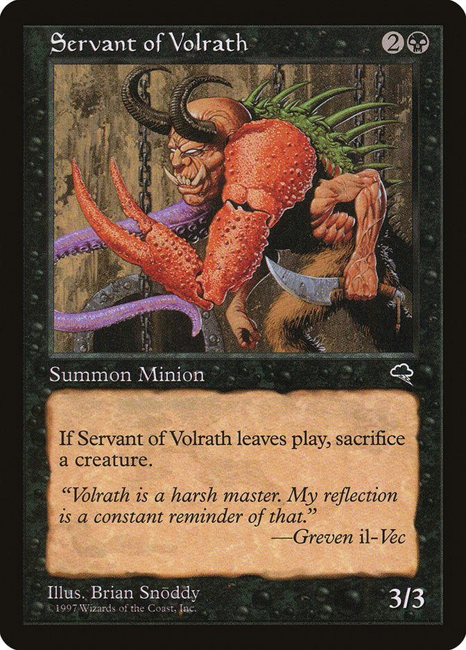 Servant of Volrath [Tempest] | Game Master's Emporium (The New GME)