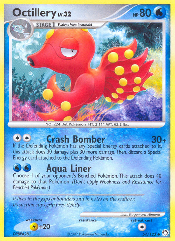 Octillery (57/123) [Diamond & Pearl: Mysterious Treasures] | Game Master's Emporium (The New GME)