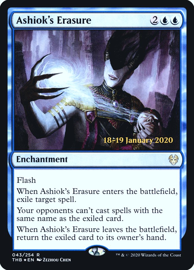 Ashiok's Erasure [Theros Beyond Death Prerelease Promos] | Game Master's Emporium (The New GME)