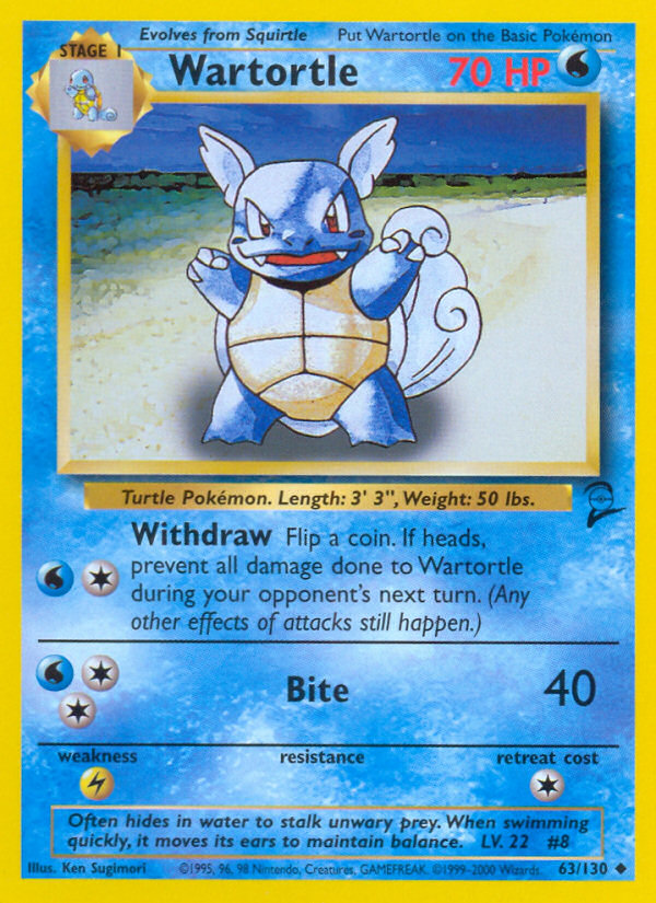 Wartortle (63/130) [Base Set 2] | Game Master's Emporium (The New GME)