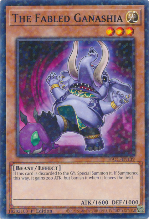 The Fabled Ganashia (Duel Terminal) [HAC1-EN139] Common | Game Master's Emporium (The New GME)