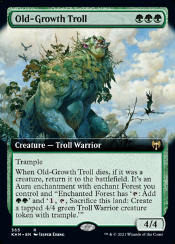 Old-Growth Troll (Extended Art) [Kaldheim] | Game Master's Emporium (The New GME)