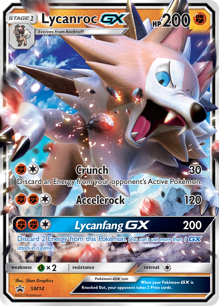 Lycanroc GX (SM14) [Sun & Moon: Black Star Promos] | Game Master's Emporium (The New GME)