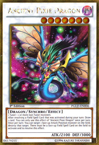 Ancient Pixie Dragon [PGLD-EN006] Gold Secret Rare | Game Master's Emporium (The New GME)