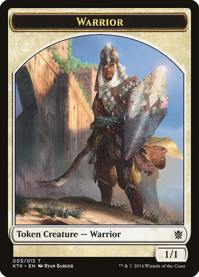 Warrior Token (003/013) [Khans of Tarkir Tokens] | Game Master's Emporium (The New GME)