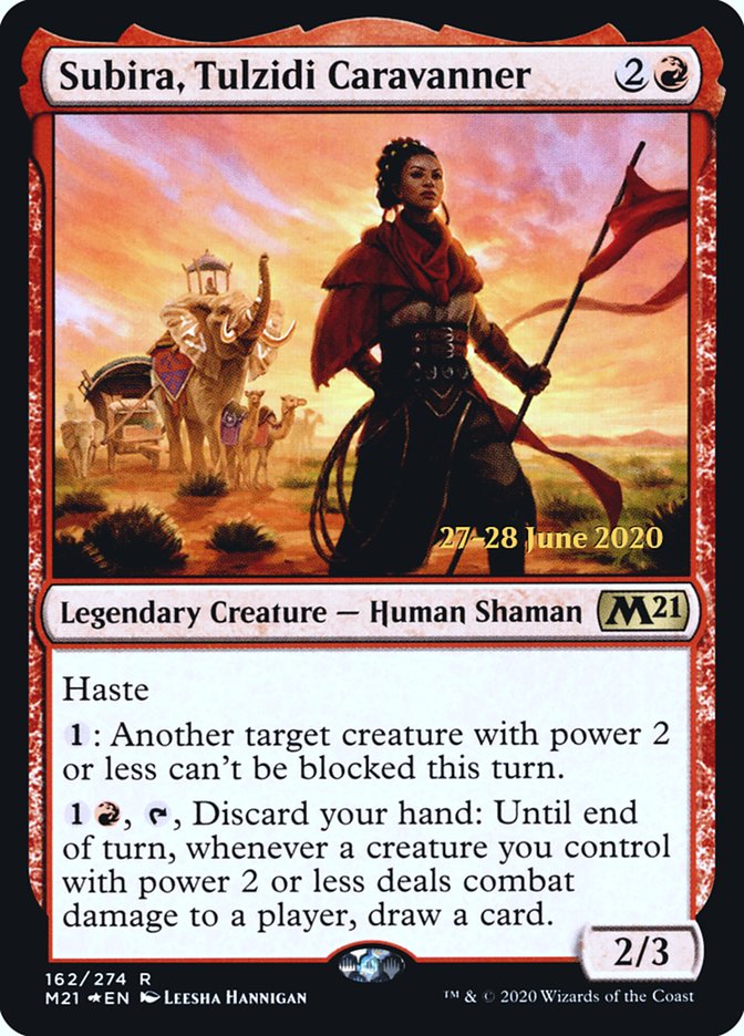 Subira, Tulzidi Caravanner [Core Set 2021 Prerelease Promos] | Game Master's Emporium (The New GME)