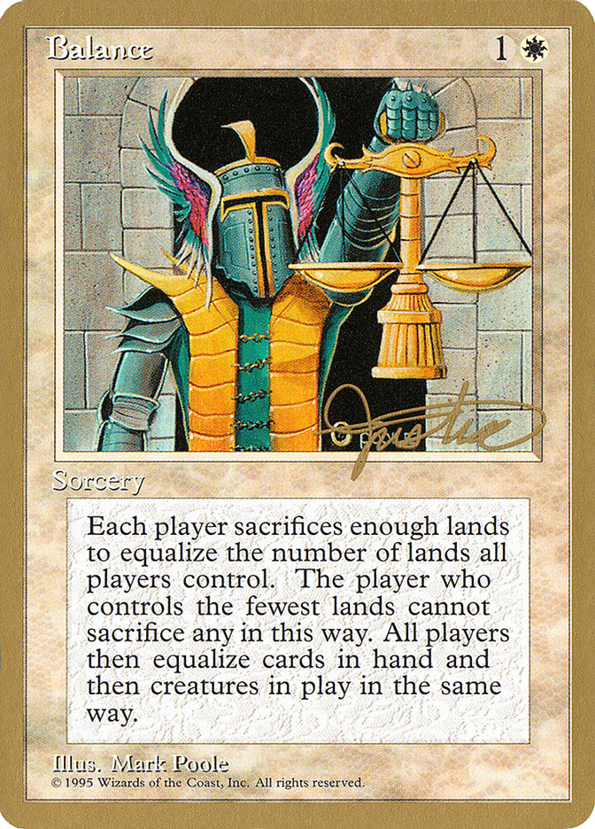 Balance (Mark Justice) [Pro Tour Collector Set] | Game Master's Emporium (The New GME)