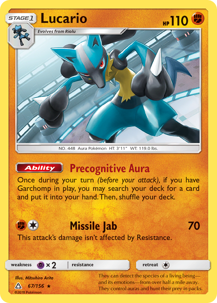 Lucario (67/156) [Sun & Moon: Ultra Prism] | Game Master's Emporium (The New GME)