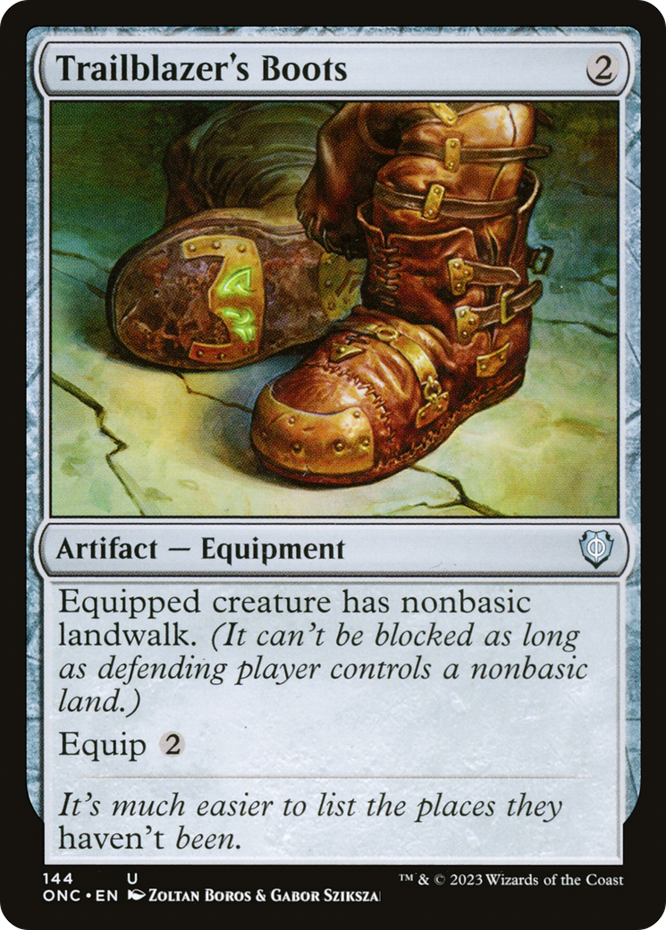 Trailblazer's Boots [Phyrexia: All Will Be One Commander] | Game Master's Emporium (The New GME)