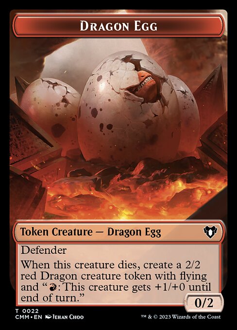 Treasure // Dragon Egg Double-Sided Token [Commander Masters Tokens] | Game Master's Emporium (The New GME)