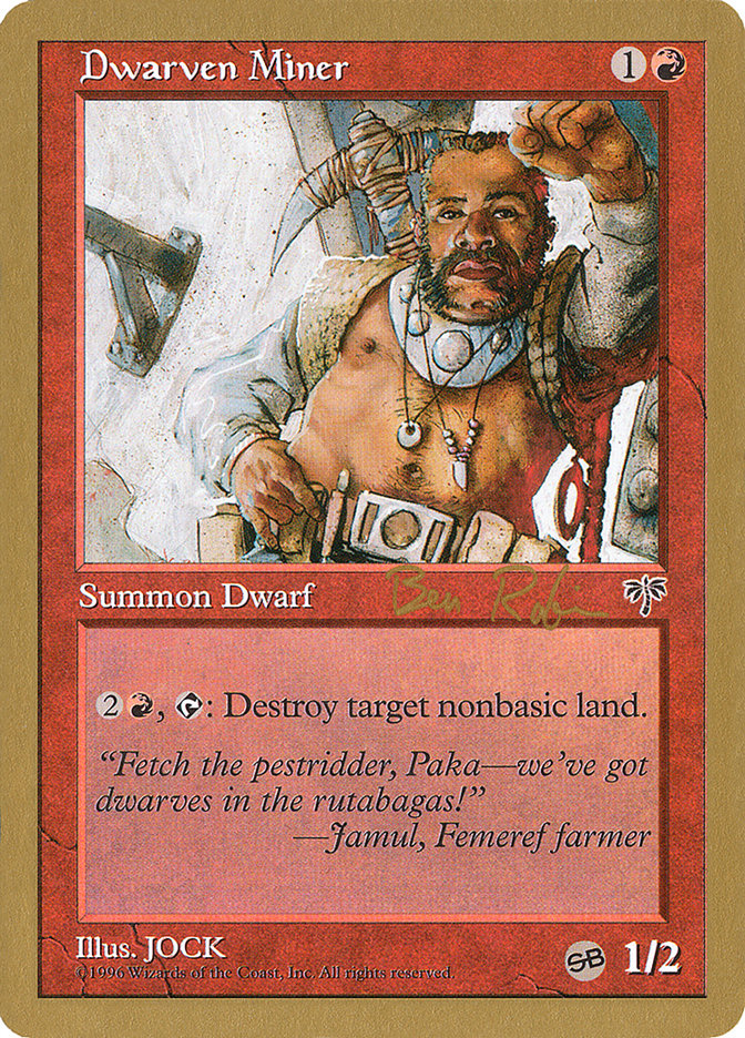 Dwarven Miner (Ben Rubin) (SB) [World Championship Decks 1998] | Game Master's Emporium (The New GME)