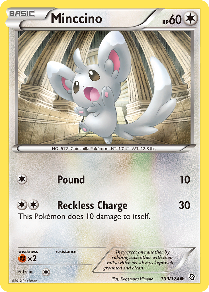 Minccino (109/124) [Black & White: Dragons Exalted] | Game Master's Emporium (The New GME)