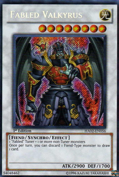 Fabled Valkyrus [HA02-EN056] Secret Rare | Game Master's Emporium (The New GME)