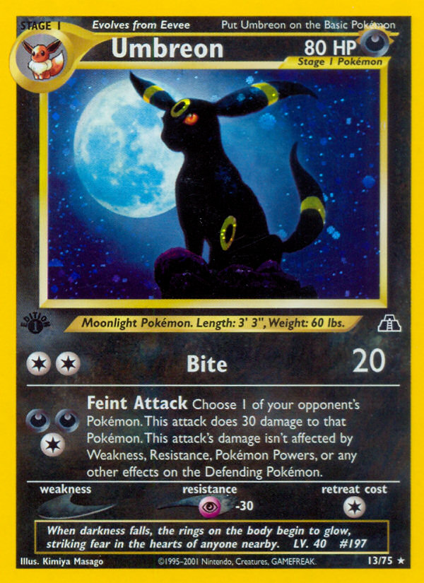 Umbreon (13/75) [Neo Discovery 1st Edition] | Game Master's Emporium (The New GME)