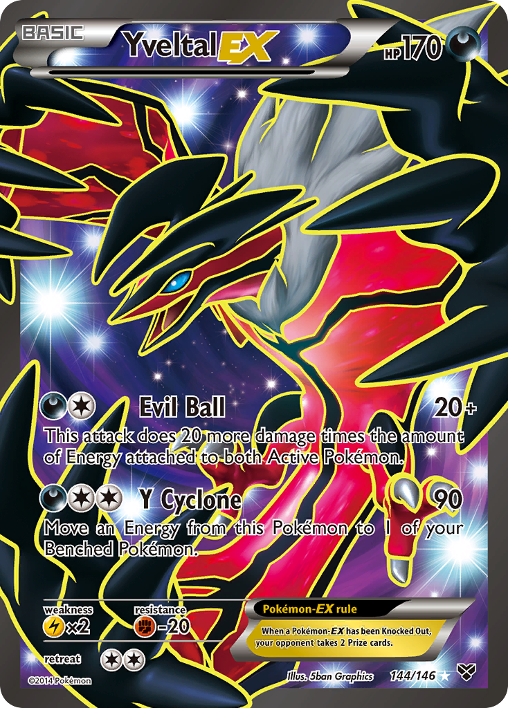 Yveltal EX (144/146) [XY: Base Set] | Game Master's Emporium (The New GME)